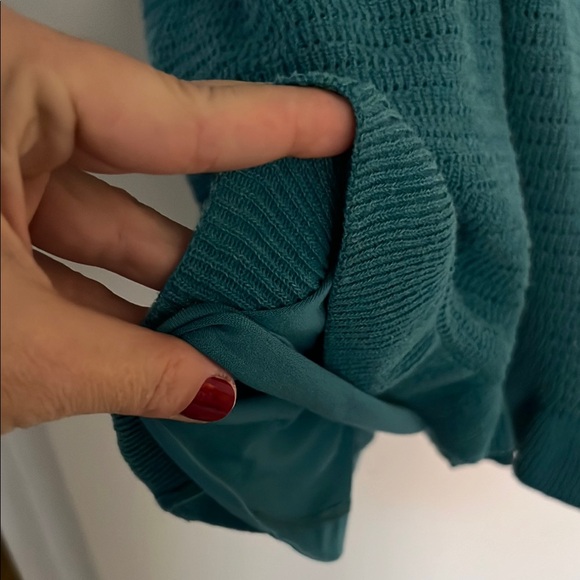 Blue Ribbed Sheath Dress - Picture 5 of 10